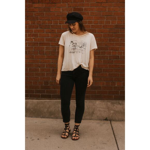 Vintage White Single Stitch Backstage Burlesk T Shirt Tee Top Mens Size Small - Picture 1 of 8